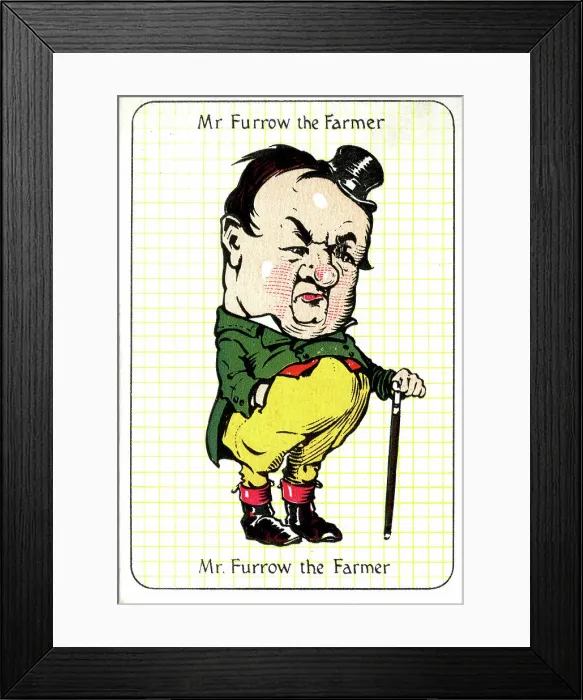 Framed Print : Mr Furrow the Farmer Framed Print : Mr Furrow the Farmer