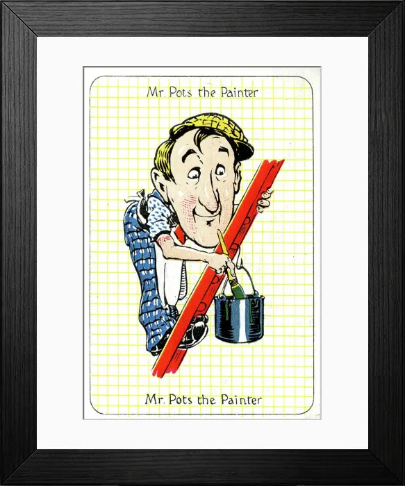 Framed Print : Mr Pots the Painter Framed Print : Mr Pots the Painter