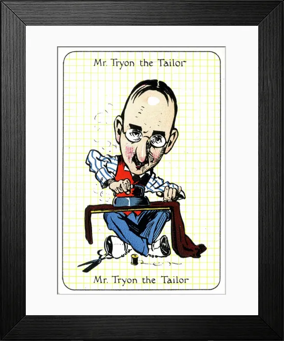 Framed Print : Mr Tryon the Tailor Framed Print : Mr Tryon the Tailor