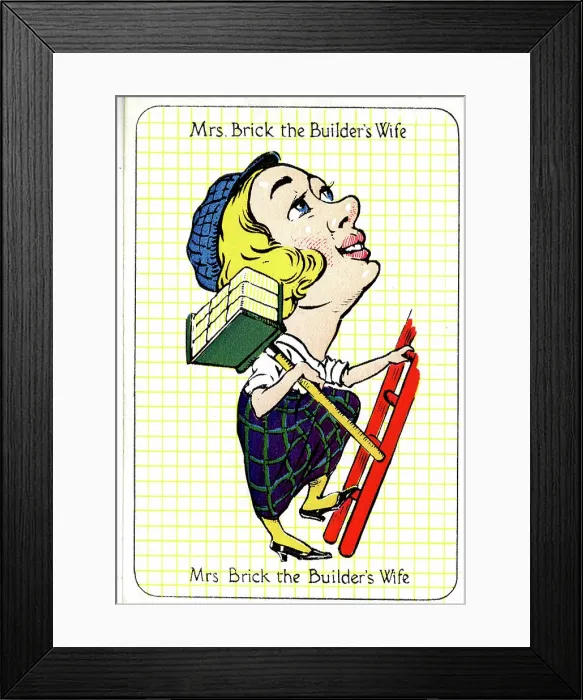 Framed Print : Mrs Brick the Builder's Wife Framed Print : Mrs Brick the Builder's Wife