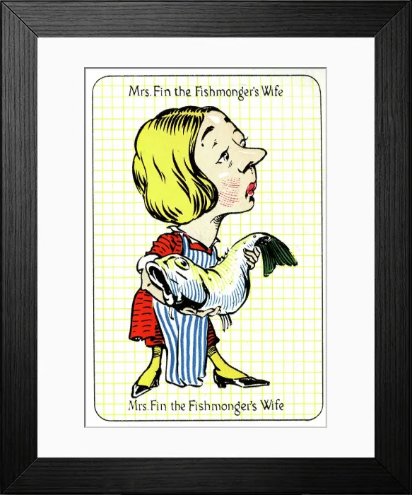 Framed Print : Mrs Fin the Fishmonger's Wife Framed Print : Mrs Fin the Fishmonger's Wife