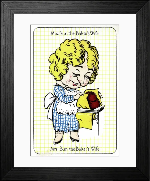 Framed Print : Mrs Bun the Baker's Wife Framed Print : Mrs Bun the Baker's Wife