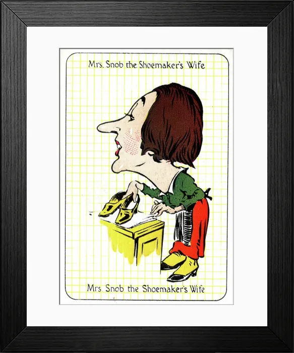 Framed Print : Mrs Snob the Shoemaker's Wife Framed Print : Mrs Snob the Shoemaker's Wife