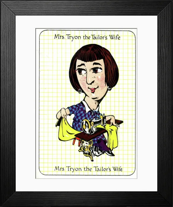 Framed Print : Mrs Tryon the Tailor's Wife Framed Print : Mrs Tryon the Tailor's Wife