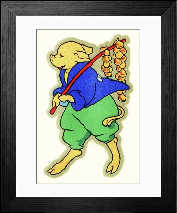 Framed Print : Cartoon, Mr Pig the Onion Seller Framed Print : Cartoon, Mr Pig the Onion Seller