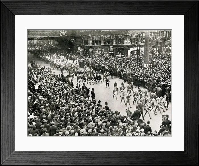 Framed Print : Boy Scouts marching in the Lord Mayor's Show, London Framed Print : Boy Scouts marching in the Lord Mayor's Show, London