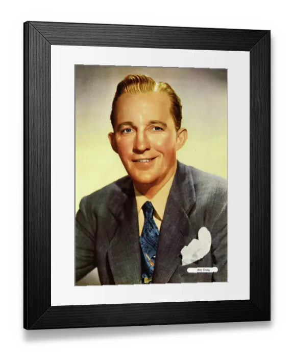 Framed Print : Bing Crosby, American singer and actor Framed Print : Bing Crosby, American singer and actor