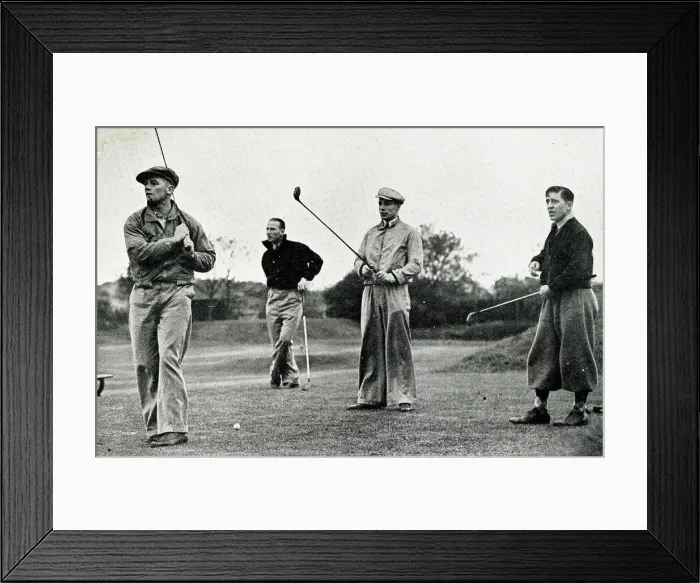 Framed Print : Birmingham City football players on the golf course Framed Print : Birmingham City football players on the golf course
