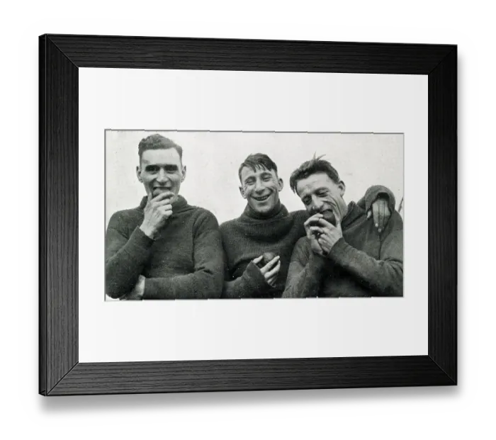 Framed Print : Clapton Orient footballers Jones, Fletcher and Ellis Framed Print : Clapton Orient footballers Jones, Fletcher and Ellis