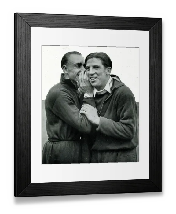 Framed Print : George Hunt and Ted Drake, Arsenal footballers Framed Print : George Hunt and Ted Drake, Arsenal footballers