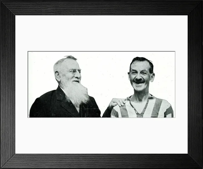 Framed Print : Elderly footballers Woods and Richardson Framed Print : Elderly footballers Woods and Richardson