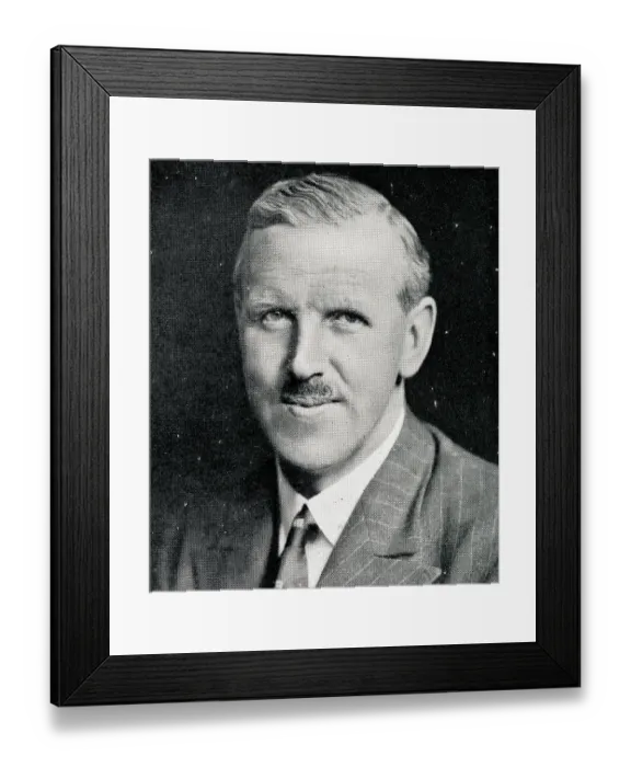 Framed Print : Stanley Ford Rous, Football Association Secretary Framed Print : Stanley Ford Rous, Football Association Secretary