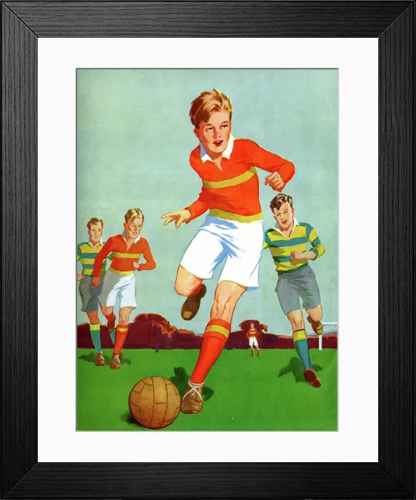 Framed Print : Frontispiece, The Boys Book of Soccer for 1946 Framed Print : Frontispiece, The Boys Book of Soccer for 1946