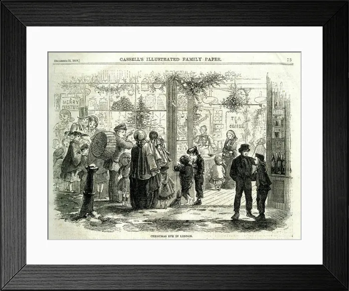 Framed Print : Christmas Eve in London Framed Print : Christmas Eve in London