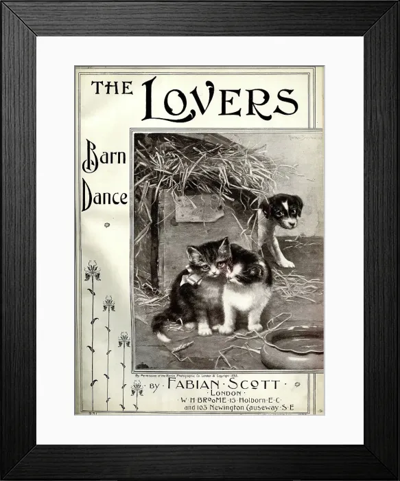 Framed Print : Music cover, The Lovers, Barn Dance Framed Print : Music cover, The Lovers, Barn Dance