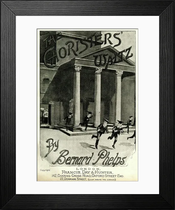 Framed Print : Music cover, The Choristers Waltz Framed Print : Music cover, The Choristers Waltz