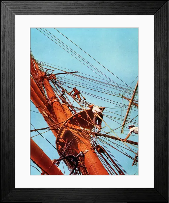 Framed Print : Archibald Russell, Finnish square-rigger ship Framed Print : Archibald Russell, Finnish square-rigger ship