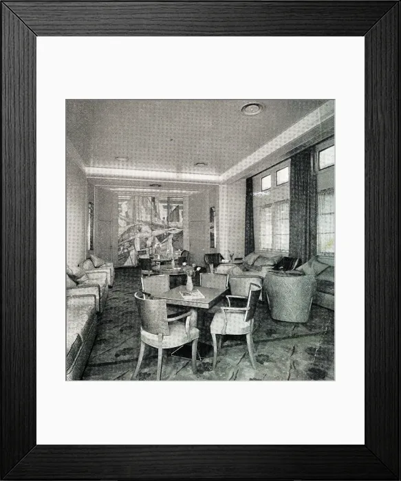 Framed Print : RMS Queen Mary, Drawing Room on Promenade Deck Framed Print : RMS Queen Mary, Drawing Room on Promenade Deck