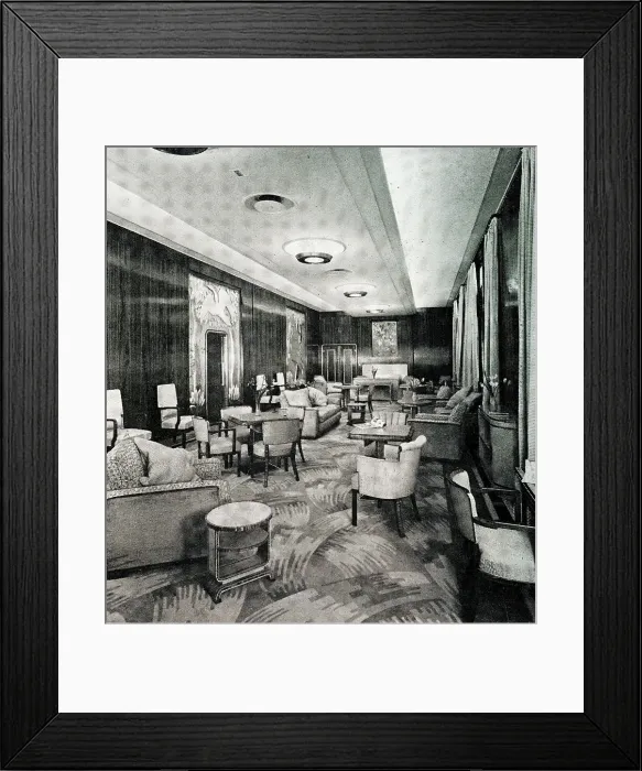 Framed Print : RMS Queen Mary, Starboard Gallery on Promenade Deck Framed Print : RMS Queen Mary, Starboard Gallery on Promenade Deck