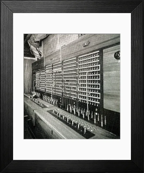 Framed Print : RMS Queen Mary, Telephone Exchange Framed Print : RMS Queen Mary, Telephone Exchange