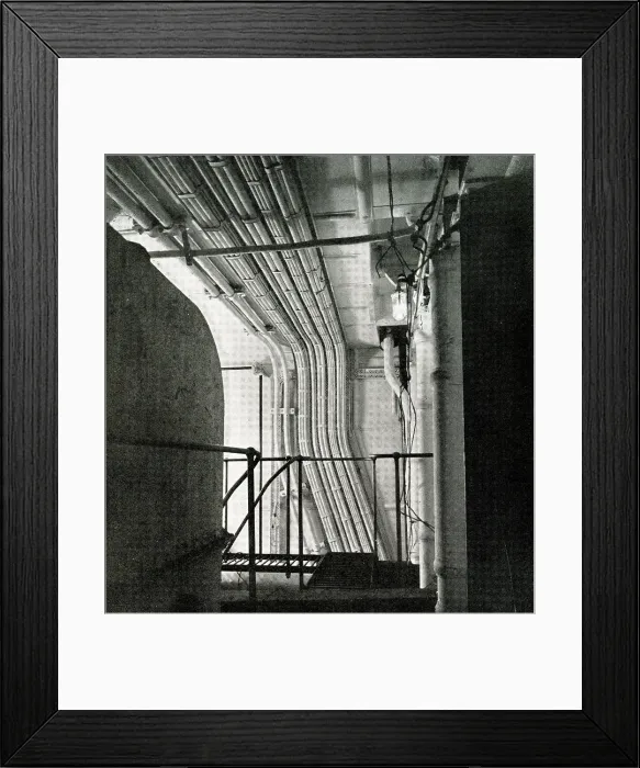 Framed Print : RMS Queen Mary, miles of protected cabling Framed Print : RMS Queen Mary, miles of protected cabling