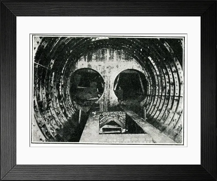 Framed Print : Underground railway station under construction Framed Print : Underground railway station under construction