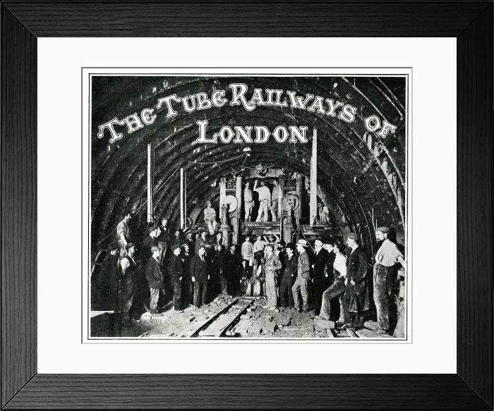 Framed Print : The Tube Railways of London Framed Print : The Tube Railways of London
