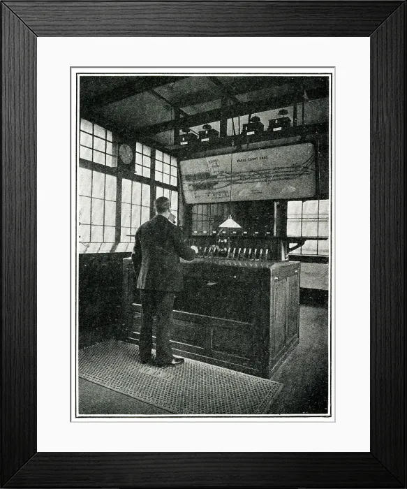 Framed Print : London Underground Railway Signal Box Framed Print : London Underground Railway Signal Box