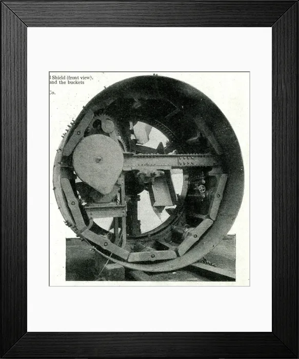 Framed Print : Price's rotary digger for cutting tunnels Framed Print : Price's rotary digger for cutting tunnels