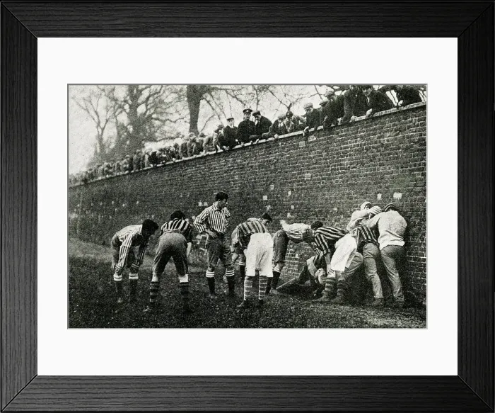 Framed Print : Eton Wall Game, Collegers v Oppidans Framed Print : Eton Wall Game, Collegers v Oppidans