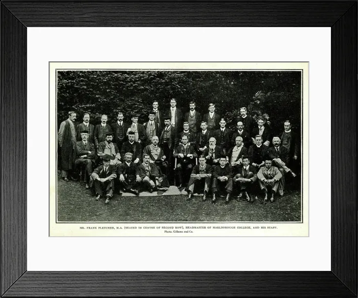 Framed Print : Headmaster and staff, Marlborough College Framed Print : Headmaster and staff, Marlborough College