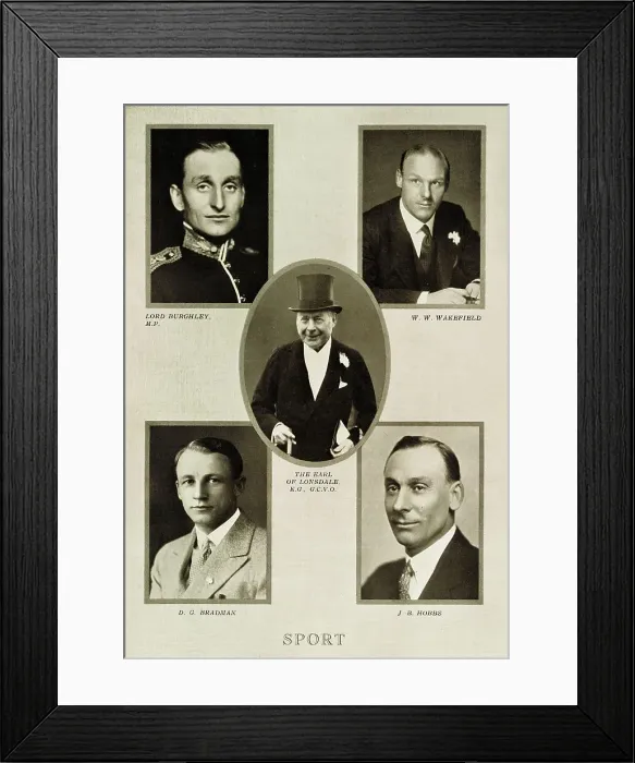 Framed Print : Sporting leaders during the reign of King George V Framed Print : Sporting leaders during the reign of King George V