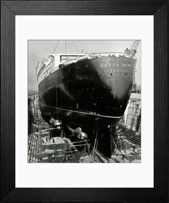 Framed Print : RMS Queen Mary, hull and propellers Framed Print : RMS Queen Mary, hull and propellers