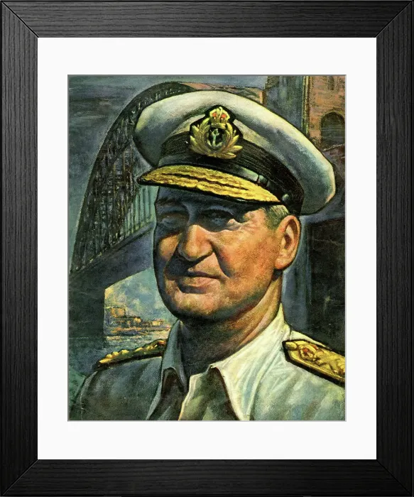 Framed Print : Admiral Sir Bruce Fraser, British Pacific Fleet, WW2 Framed Print : Admiral Sir Bruce Fraser, British Pacific Fleet, WW2