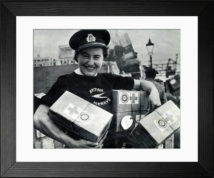 Framed Print : Red cross parcels for prisoners of war in Germany, WW2 Framed Print : Red cross parcels for prisoners of war in Germany, WW2