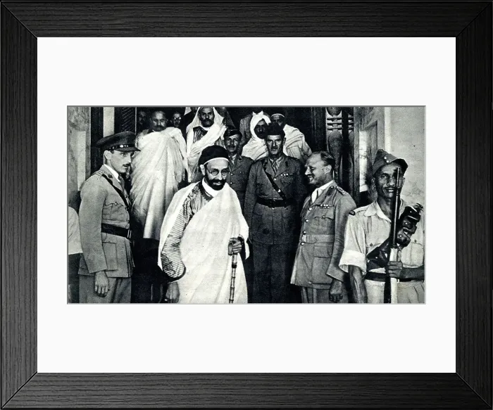 Framed Print : Said Al Idris Senussi of Libya in Benghazi, WW2 Framed Print : Said Al Idris Senussi of Libya in Benghazi, WW2
