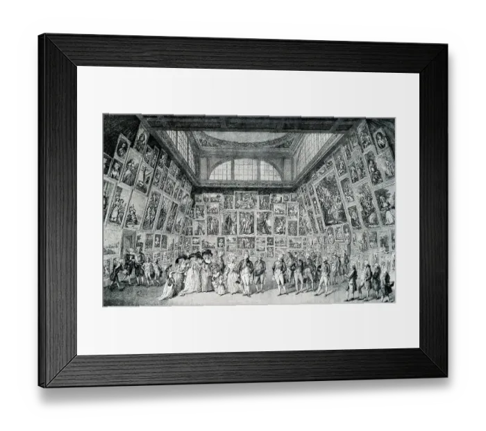 Framed Print : George III and Royal Family viewing RA exhibition Framed Print : George III and Royal Family viewing RA exhibition
