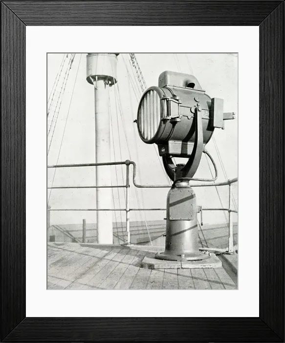 Framed Print : RMS Queen Mary, high-powered searchlight Framed Print : RMS Queen Mary, high-powered searchlight