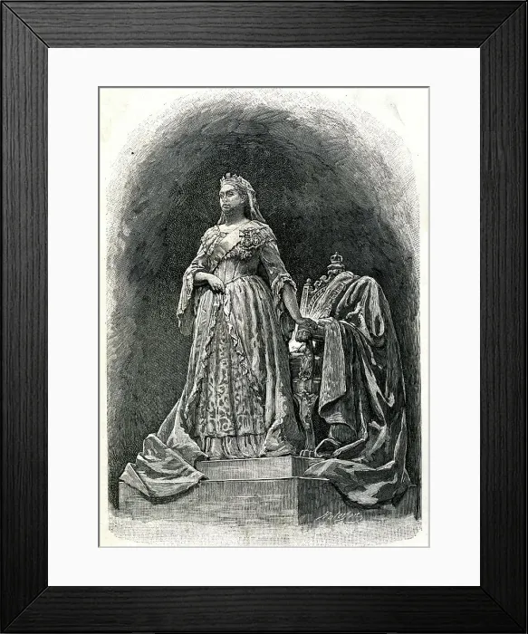 Framed Print : Statue of Queen Victoria by Count Gleichen Framed Print : Statue of Queen Victoria by Count Gleichen