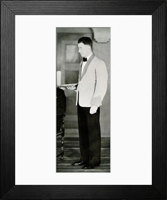 Framed Print : RMS Queen Mary, steward at work Framed Print : RMS Queen Mary, steward at work