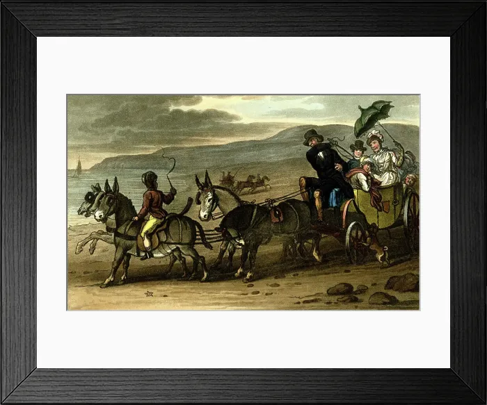 Framed Print : Scene on the beach at Scarborough, North Yorkshire Framed Print : Scene on the beach at Scarborough, North Yorkshire