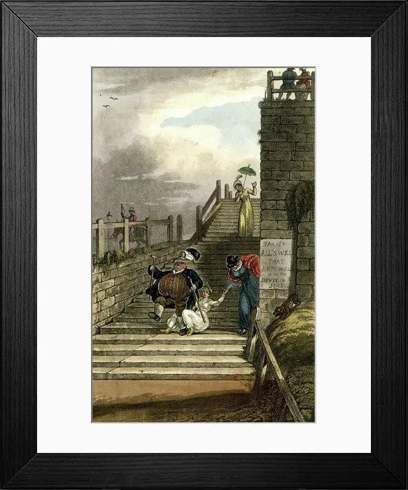 Framed Print : Terrace Steps, Scarborough, North Yorkshire Framed Print : Terrace Steps, Scarborough, North Yorkshire