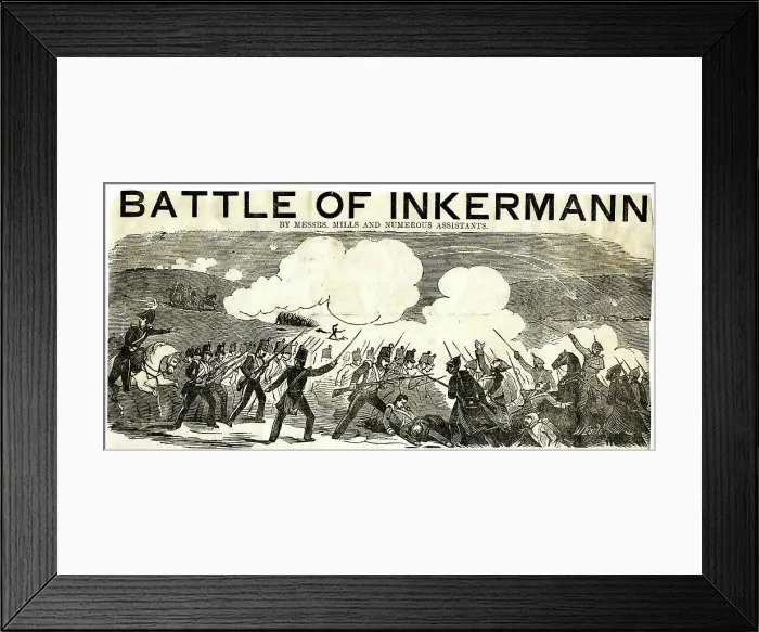Framed Print : The Battle of Inkerman, Crimean War Framed Print : The Battle of Inkerman, Crimean War