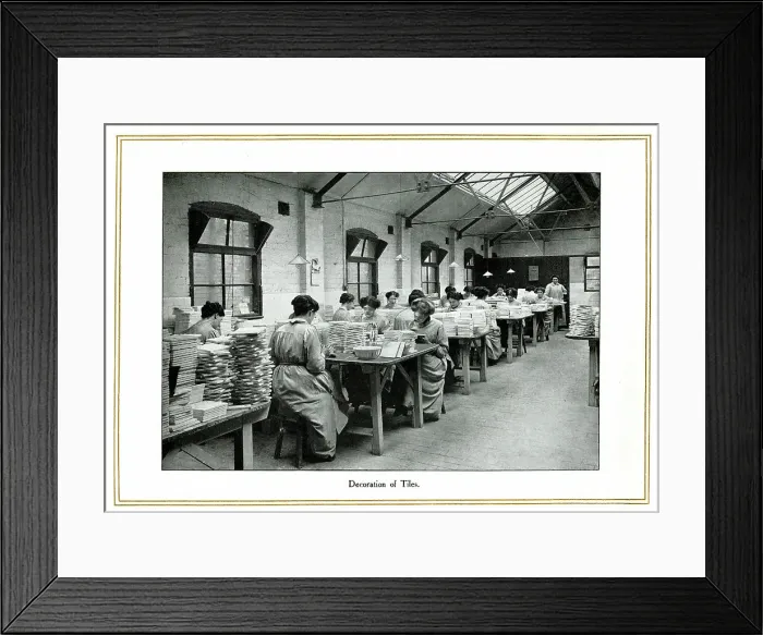 Framed Print : Decoration of Tiles, Alfred Meakin Framed Print : Decoration of Tiles, Alfred Meakin
