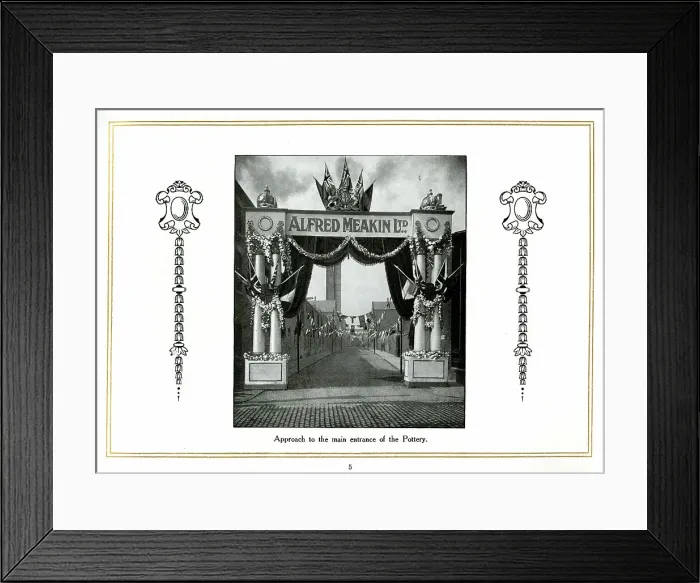 Framed Print : Main entrance to Alfred Meakin Pottery Framed Print : Main entrance to Alfred Meakin Pottery