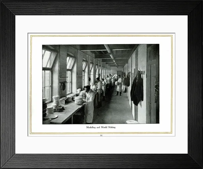 Framed Print : Modelling and mould making, Alfred Meakin Framed Print : Modelling and mould making, Alfred Meakin
