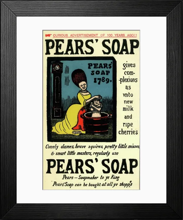 Framed Print : Advert, Pears Soap Framed Print : Advert, Pears Soap