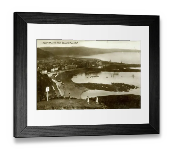 Framed Print : Aberystwyth from Constitution Hill, West Wales Framed Print : Aberystwyth from Constitution Hill, West Wales