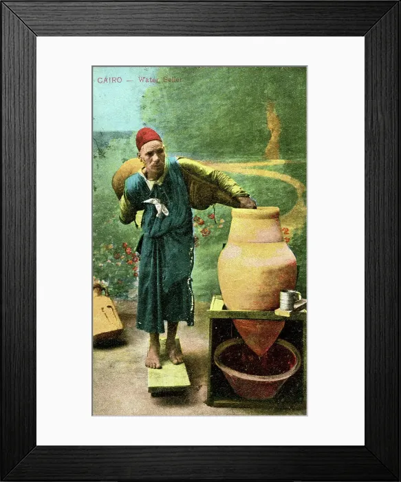 Framed Print : Water Seller, Cairo, Egypt Framed Print : Water Seller, Cairo, Egypt