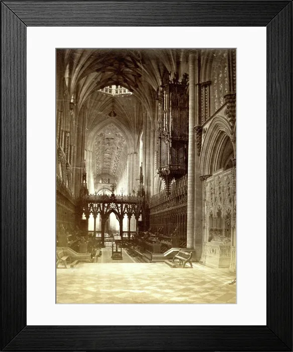 Framed Print : Choir of Ely Cathedral, looking west, Cambridgeshire Framed Print : Choir of Ely Cathedral, looking west, Cambridgeshire